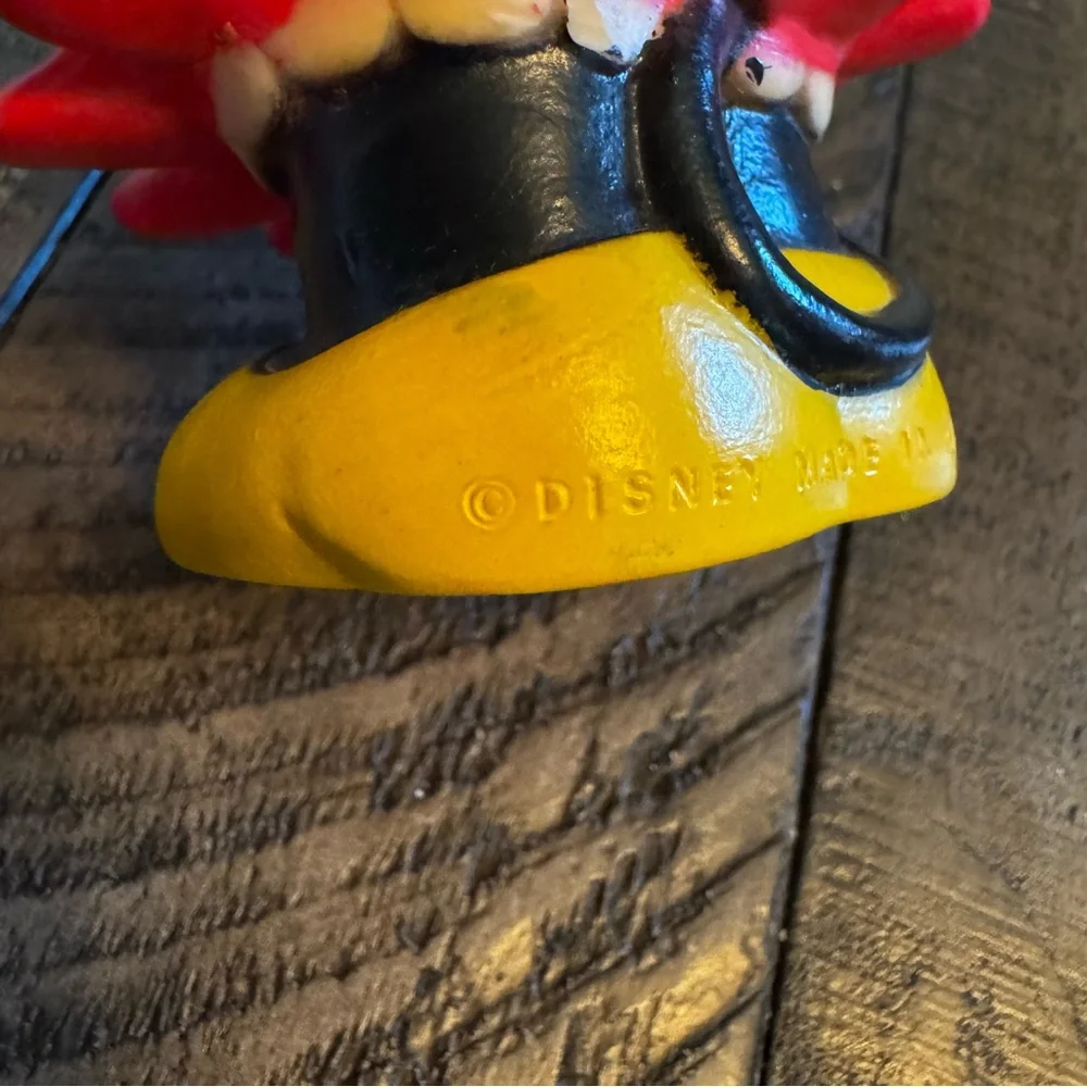 Vintage Walt Disney Minnie Mouse‎ with Flower Plastic Coin Bank 5.5